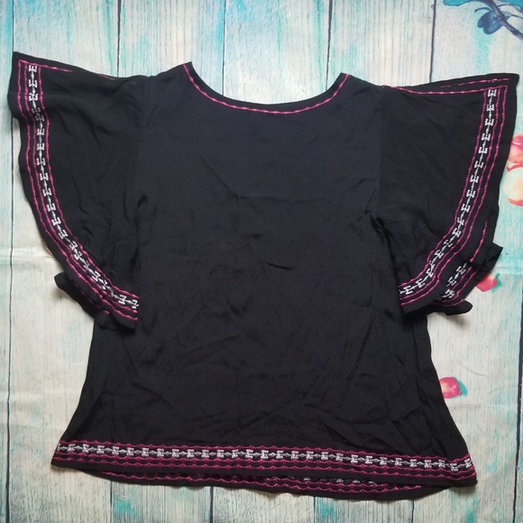Gibson Latimer embroidered top size XS NWT - Picture 5 of 7